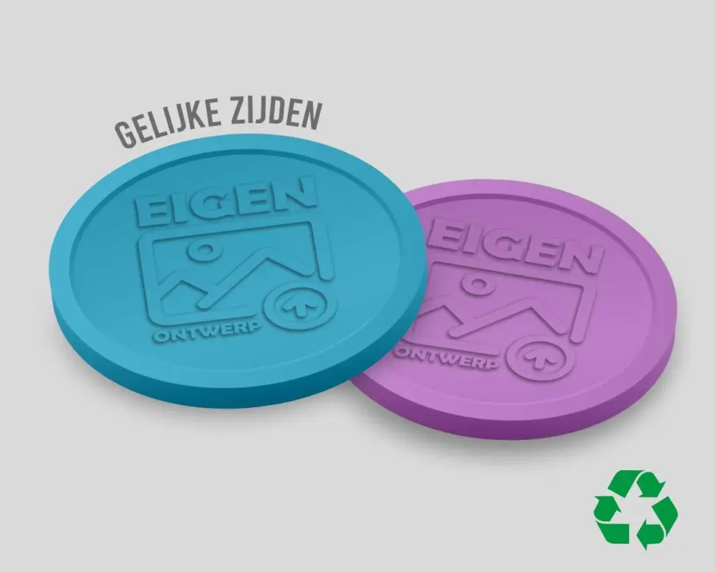 Eco-Relief-Wertmarken 29 mm | beidseitig gleich | eigenes Design