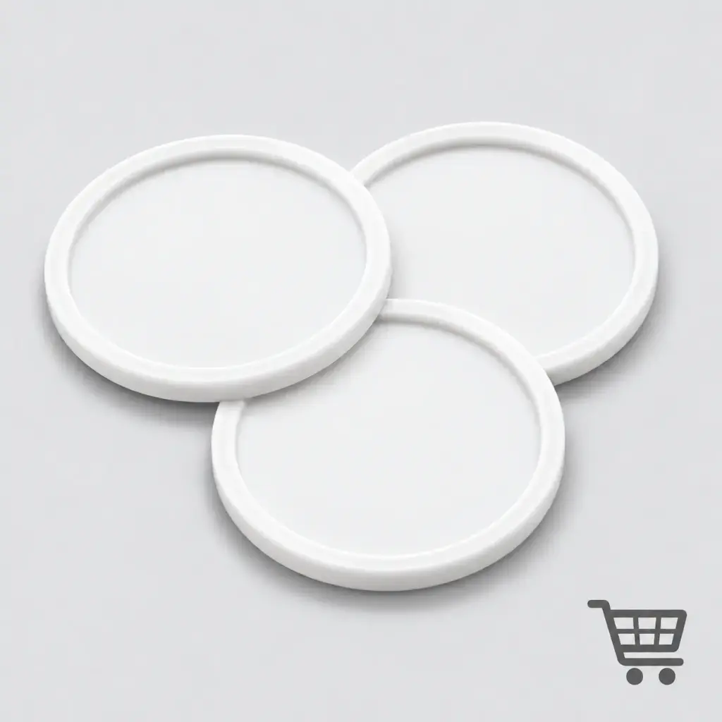 1-Euro-Einkaufswagenchips 23 mm | unbedruckt