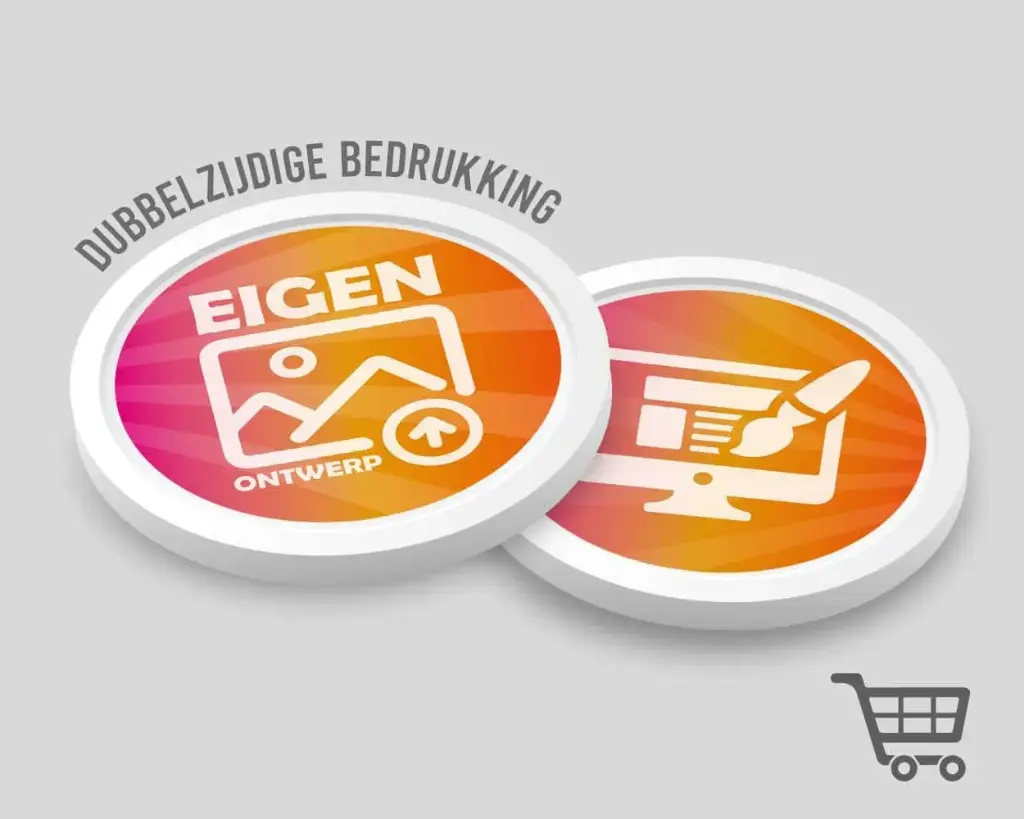 50-Cent-Einkaufswagenchip 24 mm | eigenes Design | beidseitig bedruckt