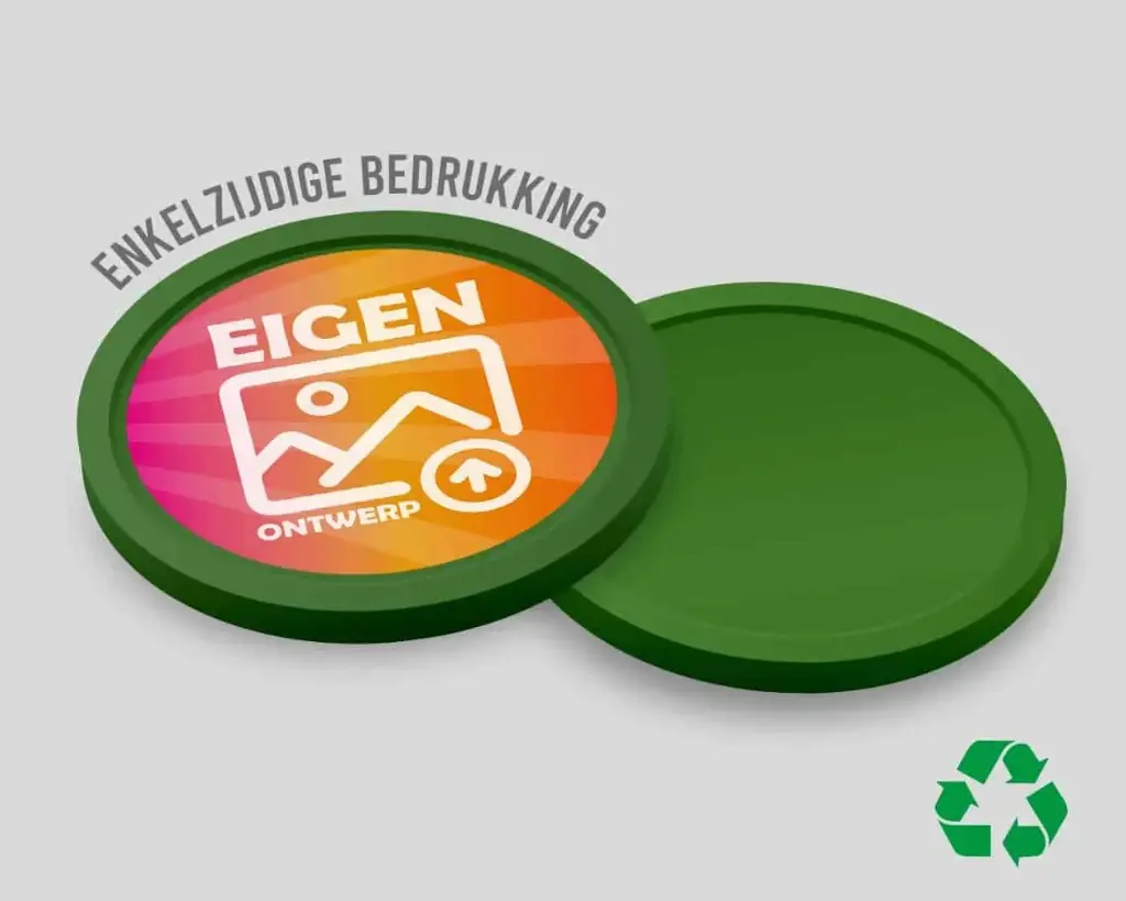 Eco-Wertmarken 29 mm | eigenes Design | einseitig bedruckt