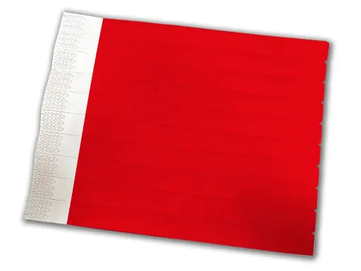 Farbige Kontrollbänder | unbedruckt | auf Bögen | 2.000 pro Karton (rot)