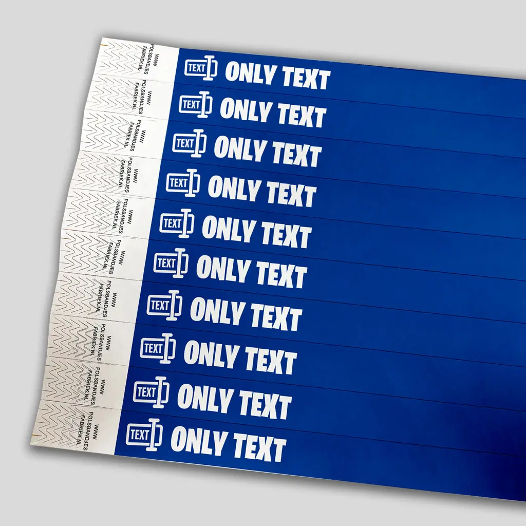 Budget-Tyvek-Kontrollbänder | eigener Text
