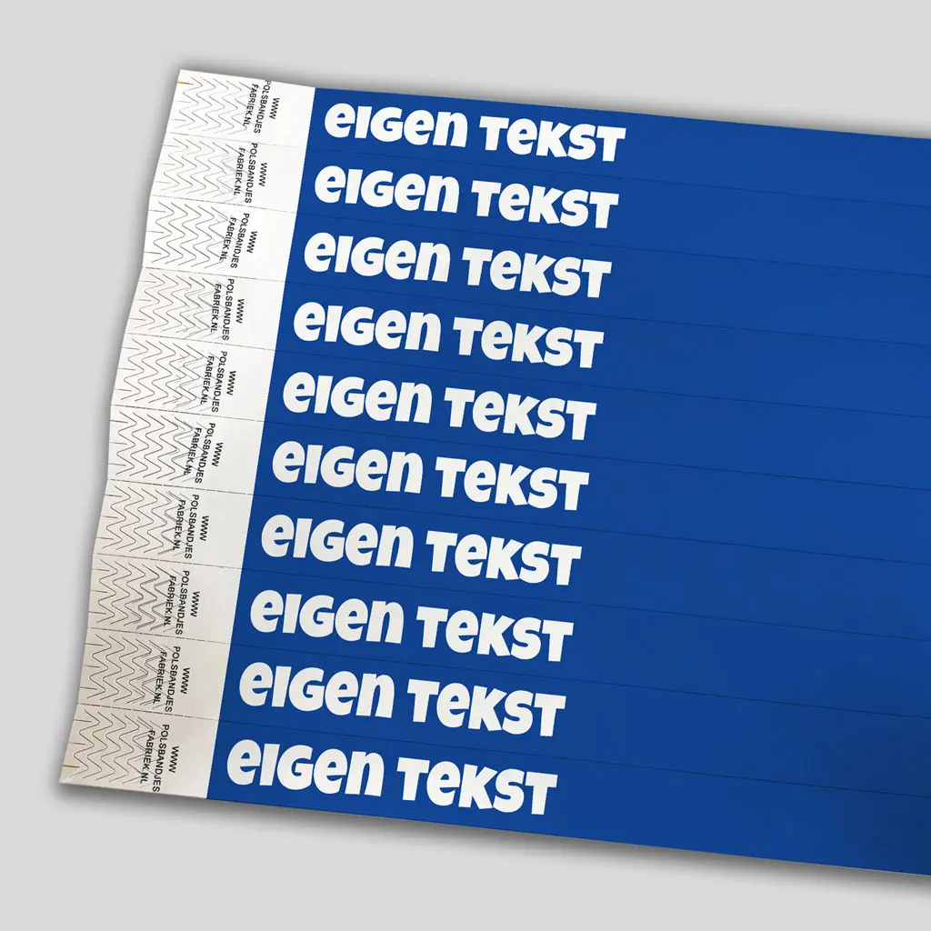 Budget-Tyvek-Kontrollbänder | eigener Text