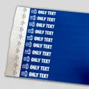 Budget-Tyvek-Kontrollbänder | eigener Text