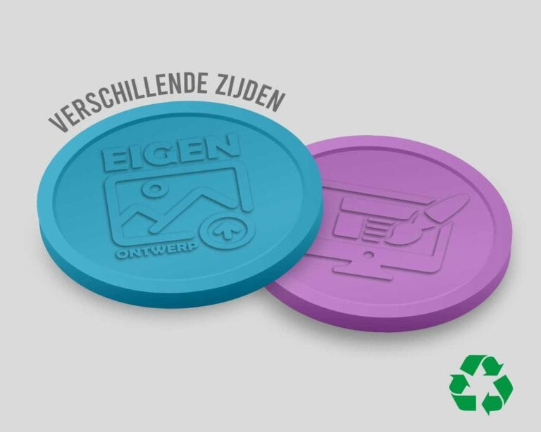 Eco-Relief-Wertmarken 29 mm | beidseitig unterschiedlich | eigenes Design