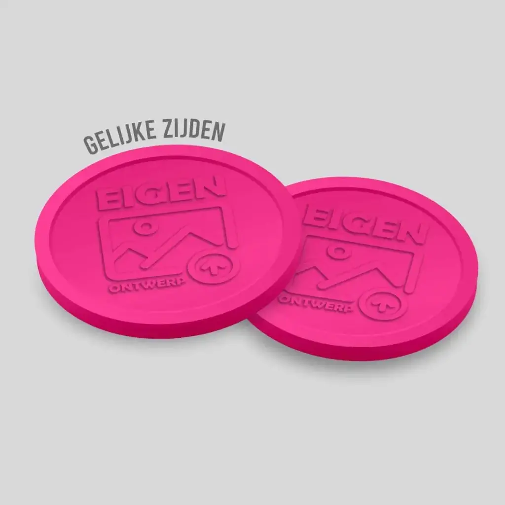 Relief-Wertmarken 29 mm | beidseitig gleich | Eigenes Design hochladen