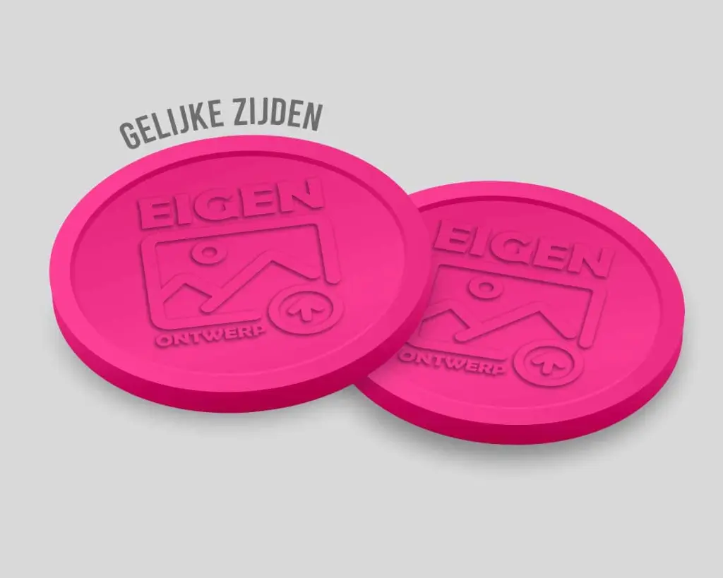 Relief-Wertmarken 29 mm | beidseitig gleich | eigenes Design