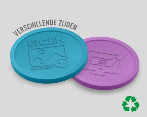 Eco-Relief-Wertmarken 29 mm | beidseitig unterschiedlich | eigenes Design