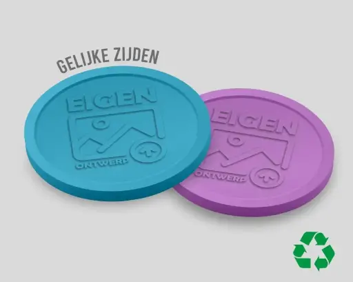 Eco-Relief-Wertmarken 29 mm | beidseitig gleich | eigenes Design