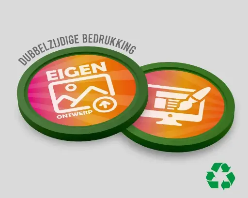 Eco-Wertmarken 29 mm | eigenes Design | beidseitig bedruckt